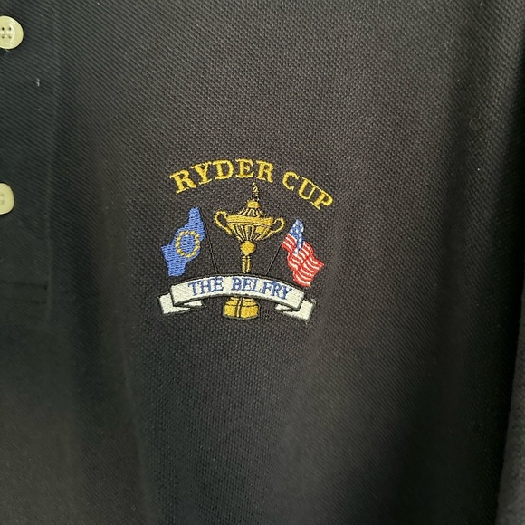 Vintage Slazenger Ryder Cup Collection Polo Shirt 2001 The Belfry Golf Size L - Picture 2 of 9